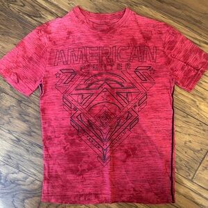 American Fighter Graphic Red Kids Tee